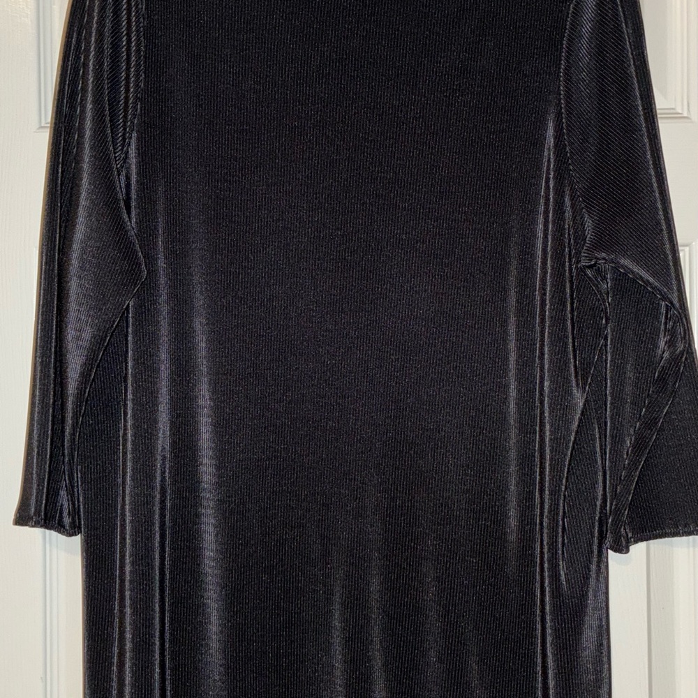 Alfani Black Ribbed Knit Top